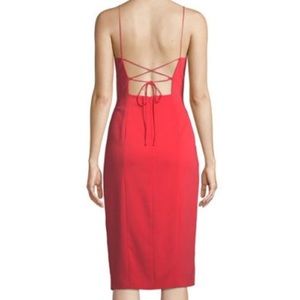 Jay Godfrey open-back, front slit cocktail dress
